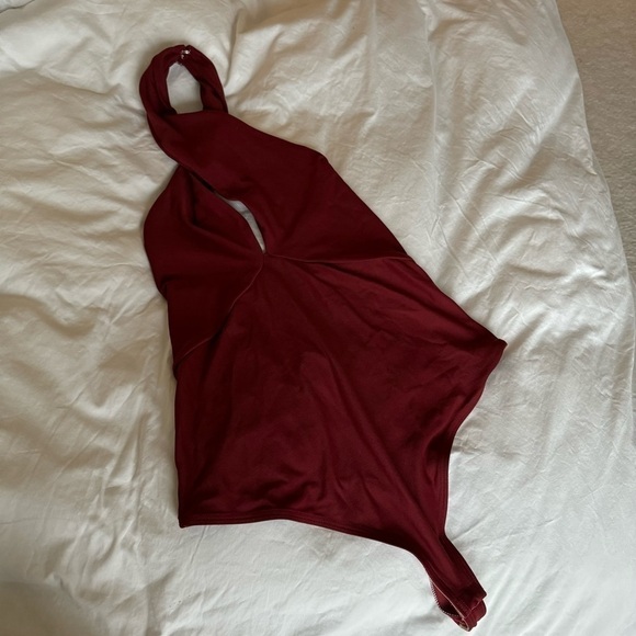 ALIX NYC Oliver Bodysuit in Crimson - Picture 6 of 13